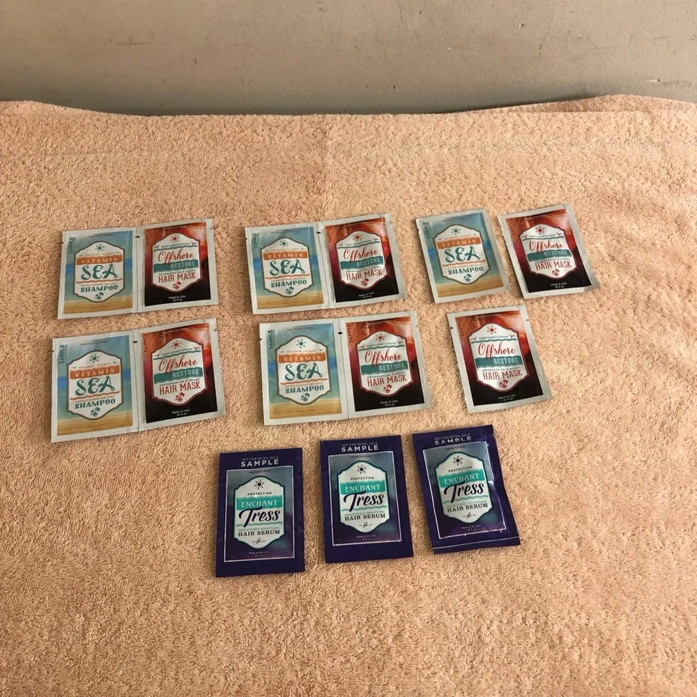 Lot of 14 Perfectly Posh Vitamin Sea Shampoo Off Shore & Enchantress Samples